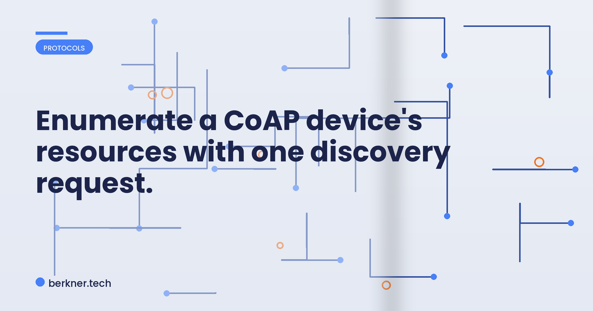 Anatomy of a CoAP discovery request using coap-client against the .well-known/core resource