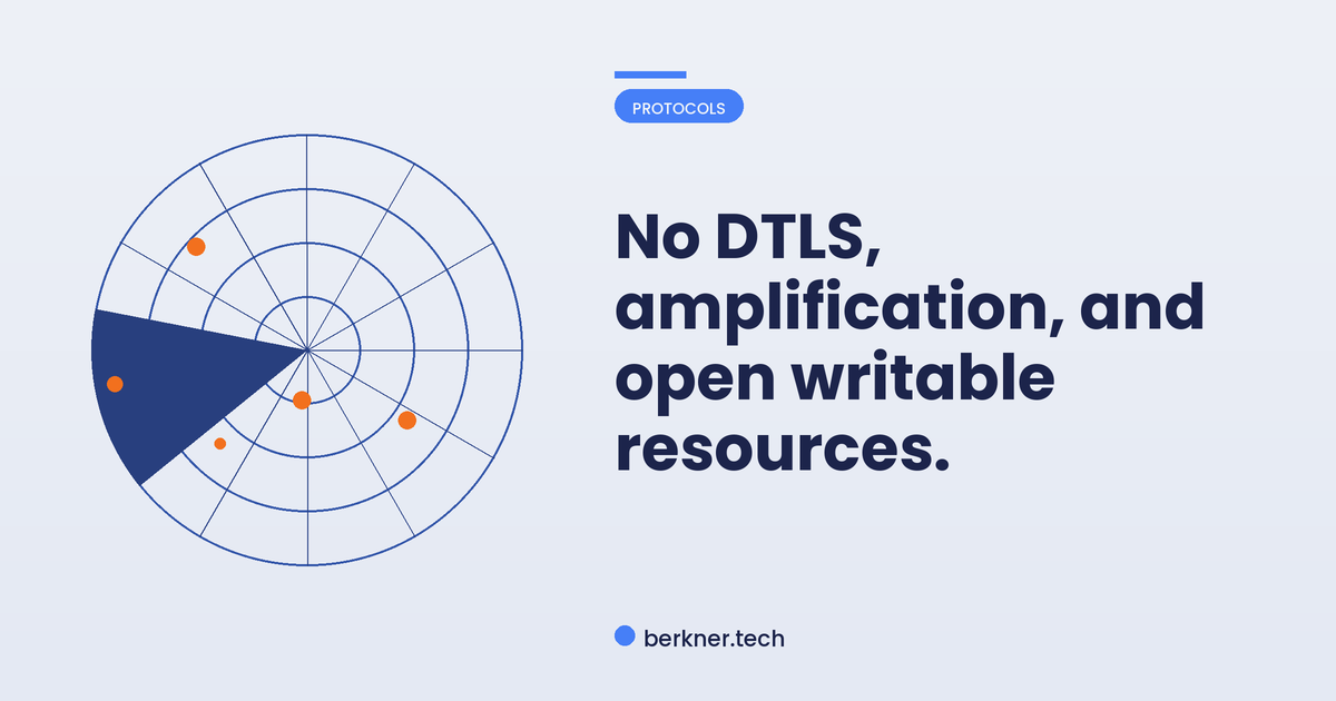 Three CoAP security pitfalls: no DTLS, traffic amplification, and open writable resources