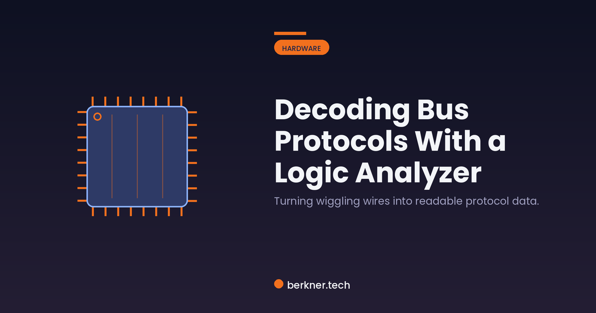 Decoding bus protocols with a logic analyzer and sigrok, from probing the lines to finding secrets