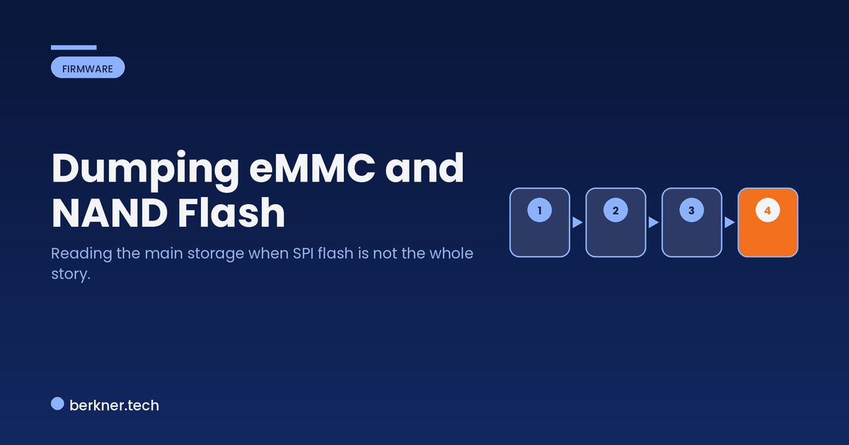 Dumping eMMC and NAND flash from an embedded device, from identifying the chip to carving partitions