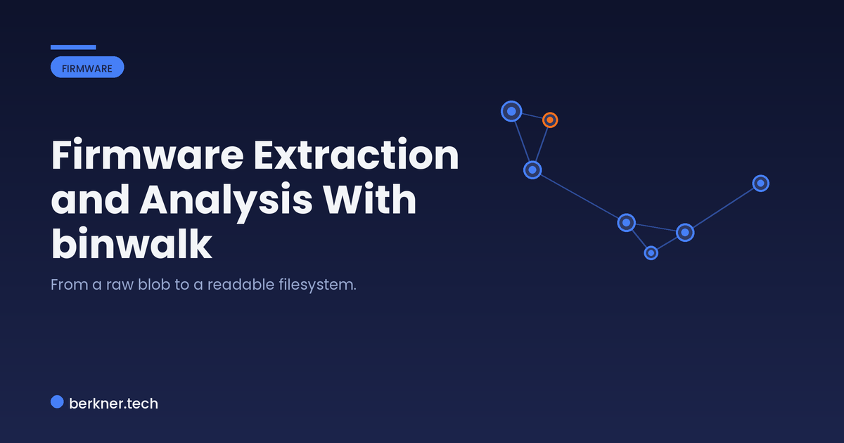 Firmware analysis pipeline with binwalk: obtain, identify, extract, analyze, and triage embedded firmware