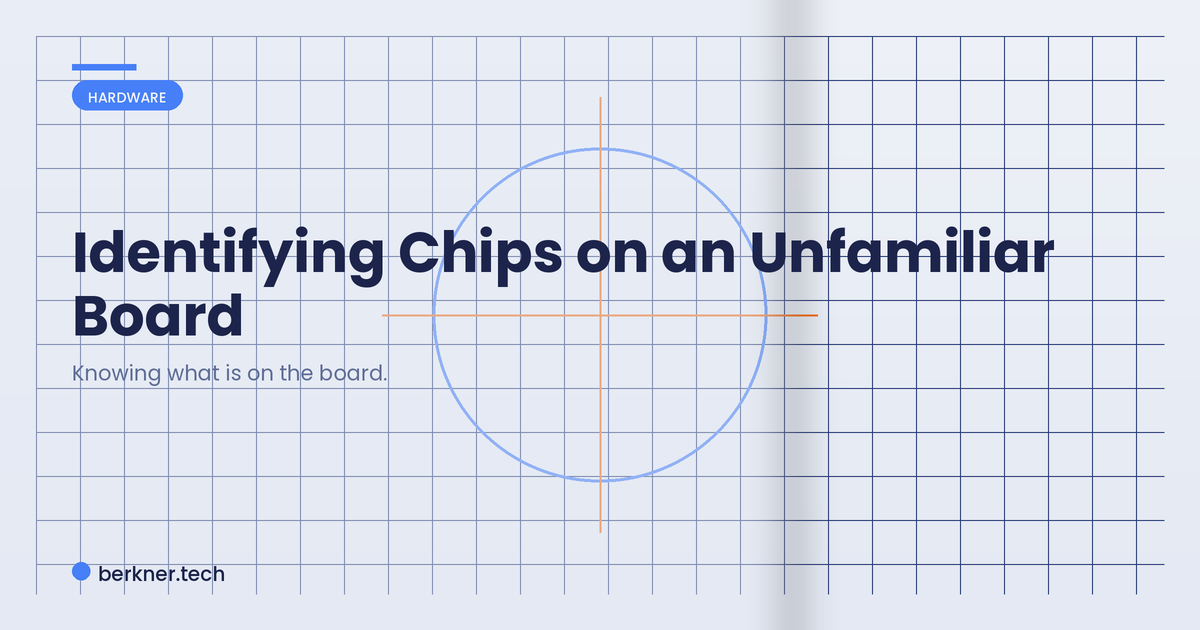 Identifying the processor, flash, and radio chips on an unfamiliar circuit board