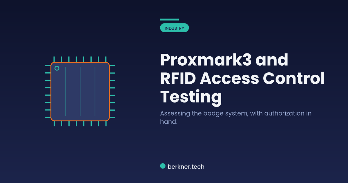 Testing RFID access control with a Proxmark3, from identifying the card to assessing the badge system