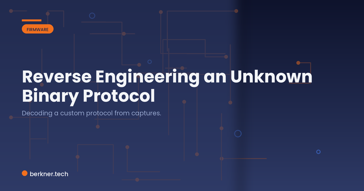 Decoding a custom binary protocol from packet captures and the parsing firmware