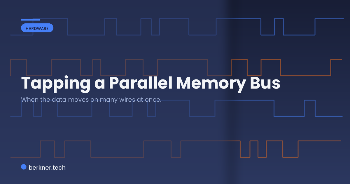 Tapping a wide parallel memory bus to recover firmware from address and data lines