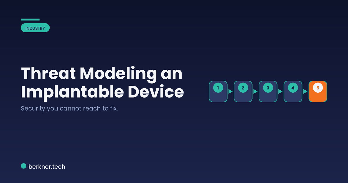 Threat Modeling an Implantable Device