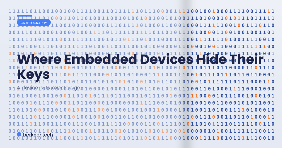A spectrum of embedded key storage from readable flash to a dedicated secure element