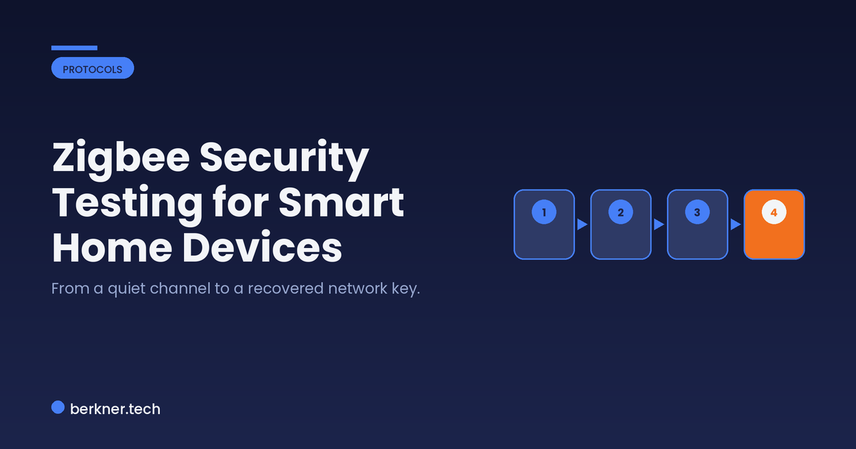 Zigbee security testing pipeline for smart home devices, from channel scan to recovering the network key